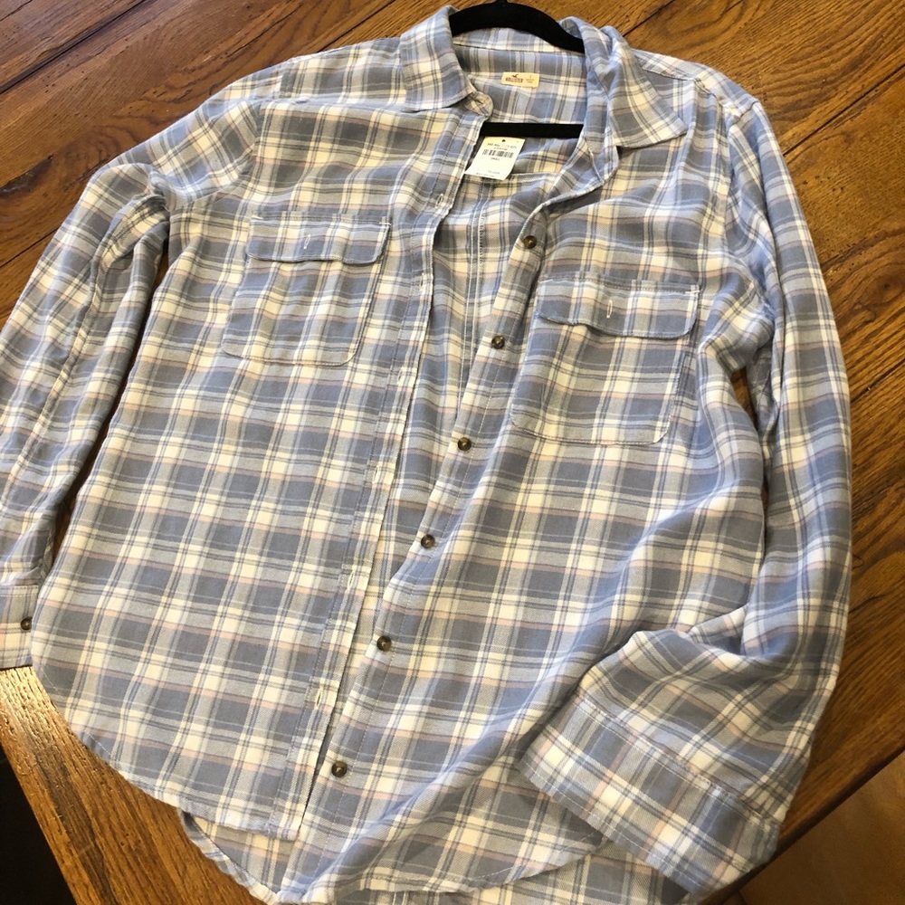 Hollister oversized flannel. NWT.